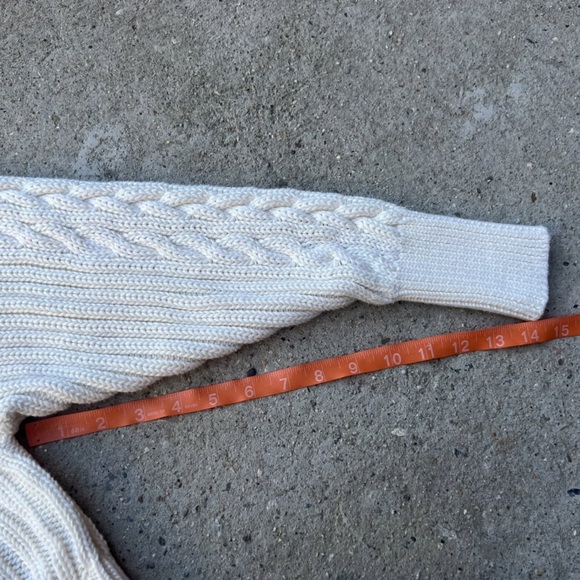 Ralph Lauren Black Label Heavy Cotton Cableknit Relaxed Sweater M Preppy Coastal - Picture 8 of 9